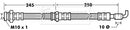 Borg & Beck Brake Hose Part No -BBH7433