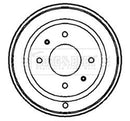 Borg & Beck Brake Drum (Single) -BBR7132