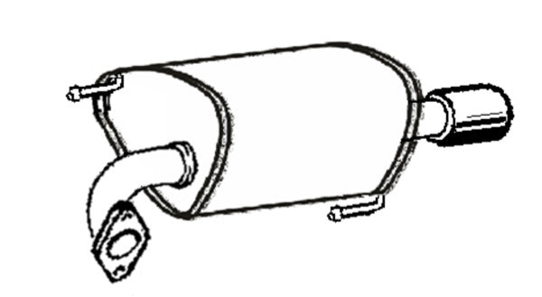 Klarius SU116H - Box With Tail Pipe Right Hand