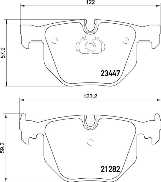 Mintex Brake Pad Set fits -BMW MDB2569 (also fits other vehicles)
