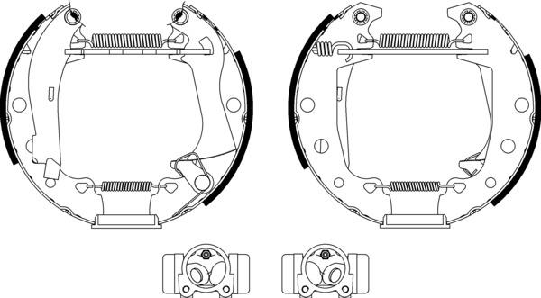Mintex Brake Shoe Kits fits -Alfa Romeo Aro Dacia MSP043 (also fits other vehicles)