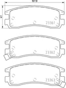 Buick Chevrolet Mega Opel PontiAC Vauxhall Brake Pad Set - Mintex MDB1825