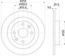 Mintex Brake Discs fits -Eunos Mazda V240:4 MDC660 (also fits other vehicles)