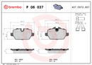 Brembo Brake Pad Set - P06037