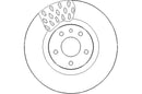 Disctech Brake Disc - Fits Fiat, Hyundai - ABD3160 - Front Axle