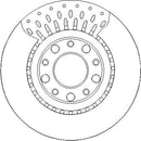 Disctech Brake Disc - Fits Alfa romeo, Ssangyong - ABD3424 - Rear Axle