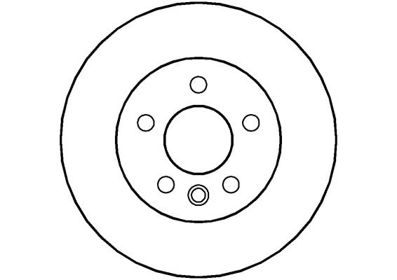 Disctech Brake Disc - Fits Volvo, Vw - ABD3486 - Front Axle