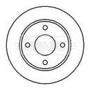 Borg & Beck Brake Disc Pair Part No -BBD4077