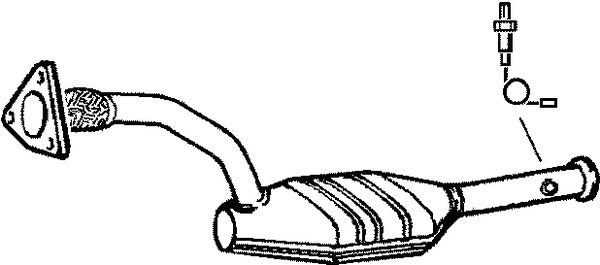 Klarius 380789 - Catalyst Incl Frnt Pipe Non Ta  - Fits Renault Megane I 1.4i