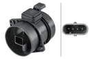 HELLA 8ET 358 095-341 Air Mass Sensor - 5-pin connector - Pipe-neck