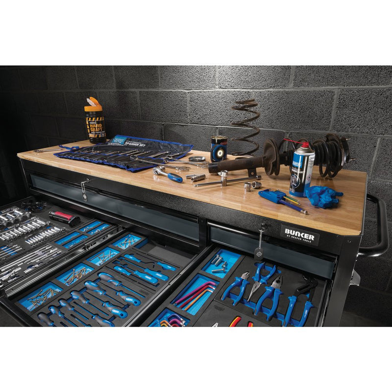 Draper 72" 15 Drawer Trolley Grey - 8241