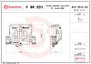 Brembo F BR 051 LCV brake calipers for commercial vehicles - FBR051