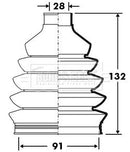 Borg & Beck Cv Joint Boot Kit Part No -BCB2386