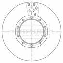 Borg & Beck Brake Disc  - BBD32596