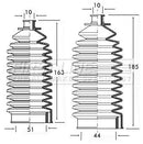 First Line Steering Gaiter Kit Part No -FSG3078