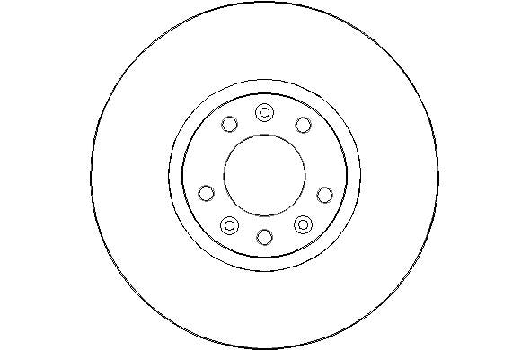 Disctech Brake Disc - Fits Citroën, Seat - ABD3127 - Front Axle