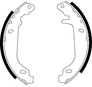 Mintex Brake Shoes fits -Renault MFR270 (also fits other vehicles)