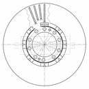 Borg & Beck Brake Disc  - BBD32657