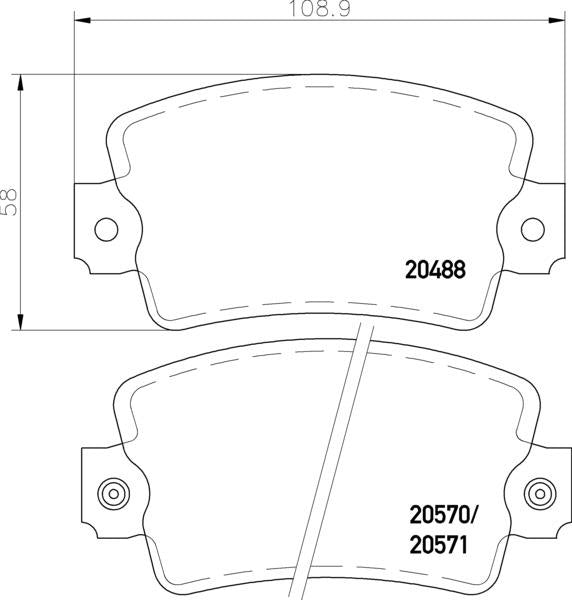 Mintex Brake Pad Set fits -Renault MDB1143 (also fits other vehicles)