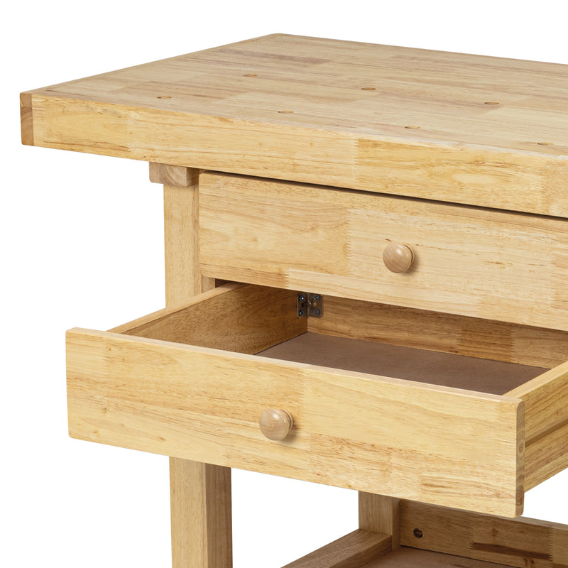 SIP Professional Hardwood 4-Drawer Workbench