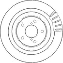 Disctech Brake Disc - Fits Nissan, Subaru - ABD2510 - Rear Axle