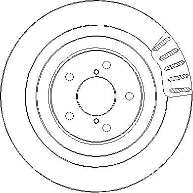 Disctech Brake Disc - Fits Nissan, Subaru - ABD2510 - Rear Axle