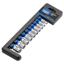 Draper Expert 1/4" 6PT 10pc Socket Rail Set - 50067