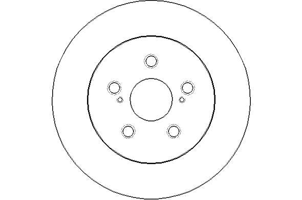 Disctech Brake Disc - Fits Ford, Lexus - ABD2290 - Rear Axle