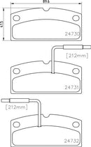 Mintex Brake Pad Set fits -Aixam Ligier Micro Piaggio MDB2993 (also fits other vehicles)