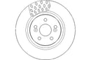 Disctech Brake Disc - Fits Hyundai, Renault - ABD2993 - Front Axle