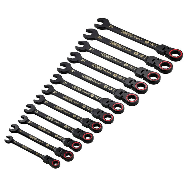 Draper 12Pc Flex Head Ratchet Spanner - 3929