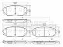 Borg & Beck Front Brake Pad Set -BBP2561