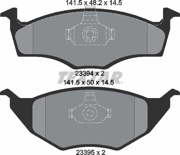 Textar Brake Pad Set - 2339402