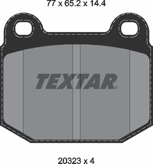 Textar Brake Pad Set - 2032306