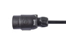 HELLA 8KA 007 648-031 Coiled Cable - 7-pin connector - 24V - PU (Polyurethane)