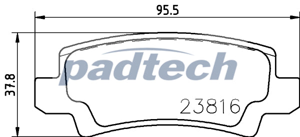 Padtech Brake Pad Set - PAD2596