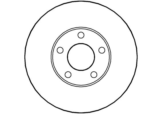 Disctech Brake Disc - Fits Audi - ABD3524 - Front Axle