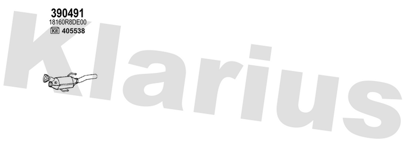 Klarius 390491 - Diesel Particulate Filter  - Fits Audi Q7 2.0TDi Quattro