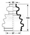 Borg & Beck Cv Joint Boot Kit Part No -BCB2803