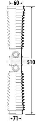 Borg & Beck Steering Gaiter Kit Part No -BSG3310