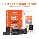 Road Angel Halo Spark Dual Full HD 1080p Front & Rear Dash Camera With Dual Parking Mode & Winter Mode (USB-C) With 64GB SD Card & Hardwiring Kit Bundle