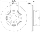 Mintex Brake Discs fits -BMW V260:4 MDC1732C (also fits other vehicles)