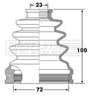 First Line Cv Joint Boot Kit Part No -FCB6298