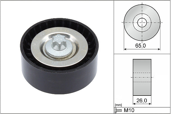 INA Deflection/Guide Pulley - V-Ribbed Belt - Part No - 532057010