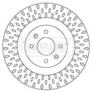 Borg & Beck Brake Disc Pair Part No -BBD5354