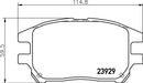 Mintex Brake Pad Set fits -Lexus MDB2325 (also fits other vehicles)