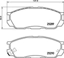 Mintex Brake Pad Set fits - MDB3219 (also fits other vehicles)