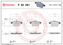 Brembo Brake Pad Set - P85081