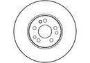 Disctech Brake Disc - Fits Mercedes-benz - ABD3531 - Front Axle