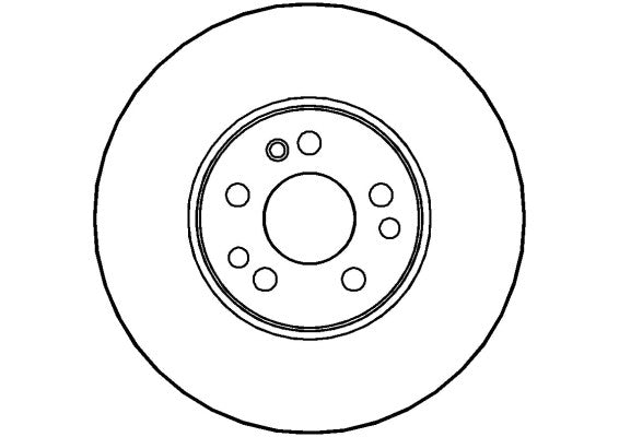 Disctech Brake Disc - Fits Mercedes-benz - ABD3531 - Front Axle